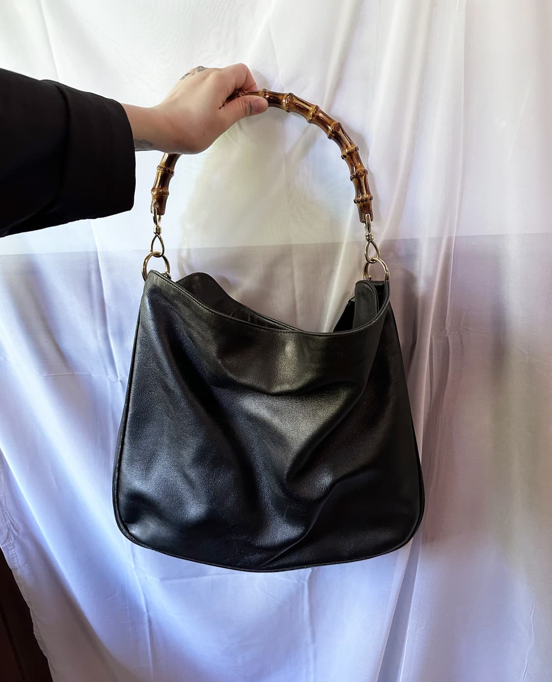 GUCCI leather bamboo bag 상품이미지4