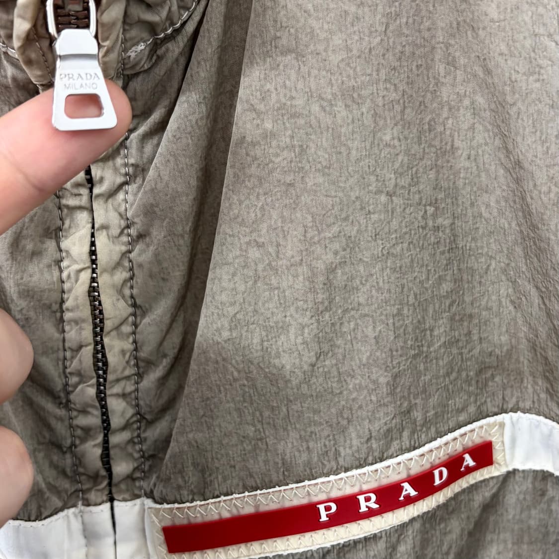 프라다 07SS 리네아 로사 나일론 자켓 상품이미지7
