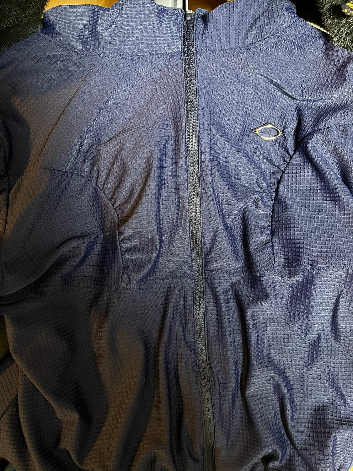 미스치프 후드 와플 집업 네이비 M 상품이미지3