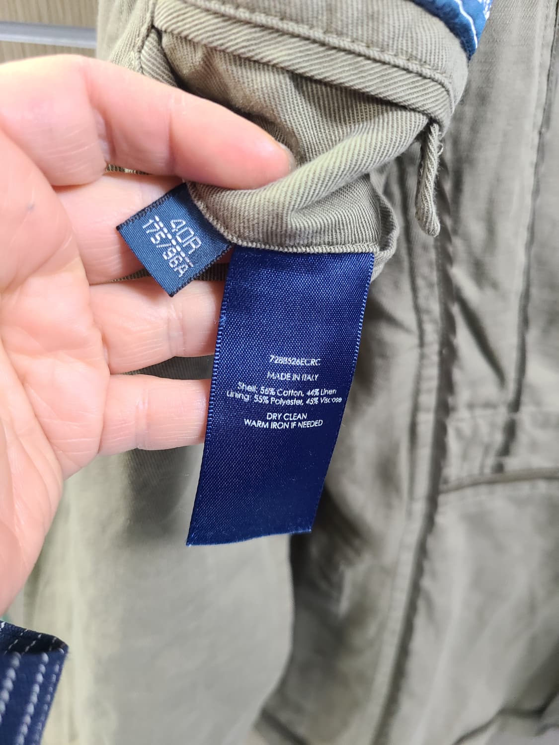 랄프로렌 카키색 면 자켓 상품이미지5