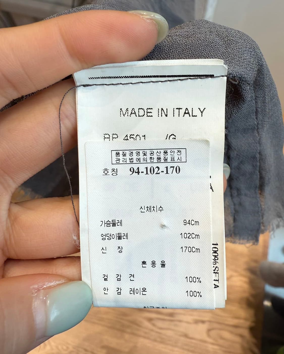 릭 오웬스 fw09 차콜 린넨 슬리브리스 원피스  상품이미지9