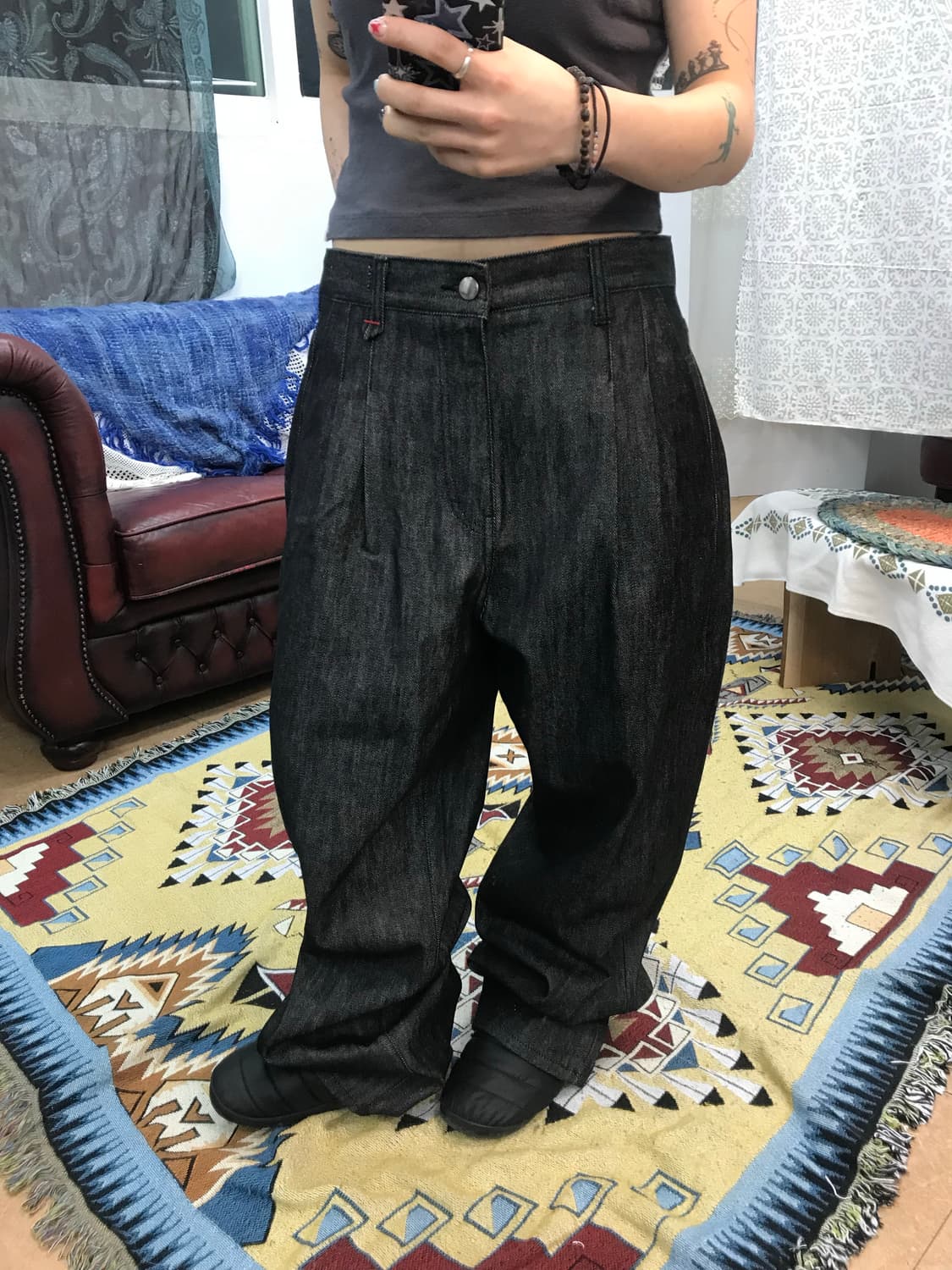 Fottners 투턱 생지 데님팬츠  상품이미지1