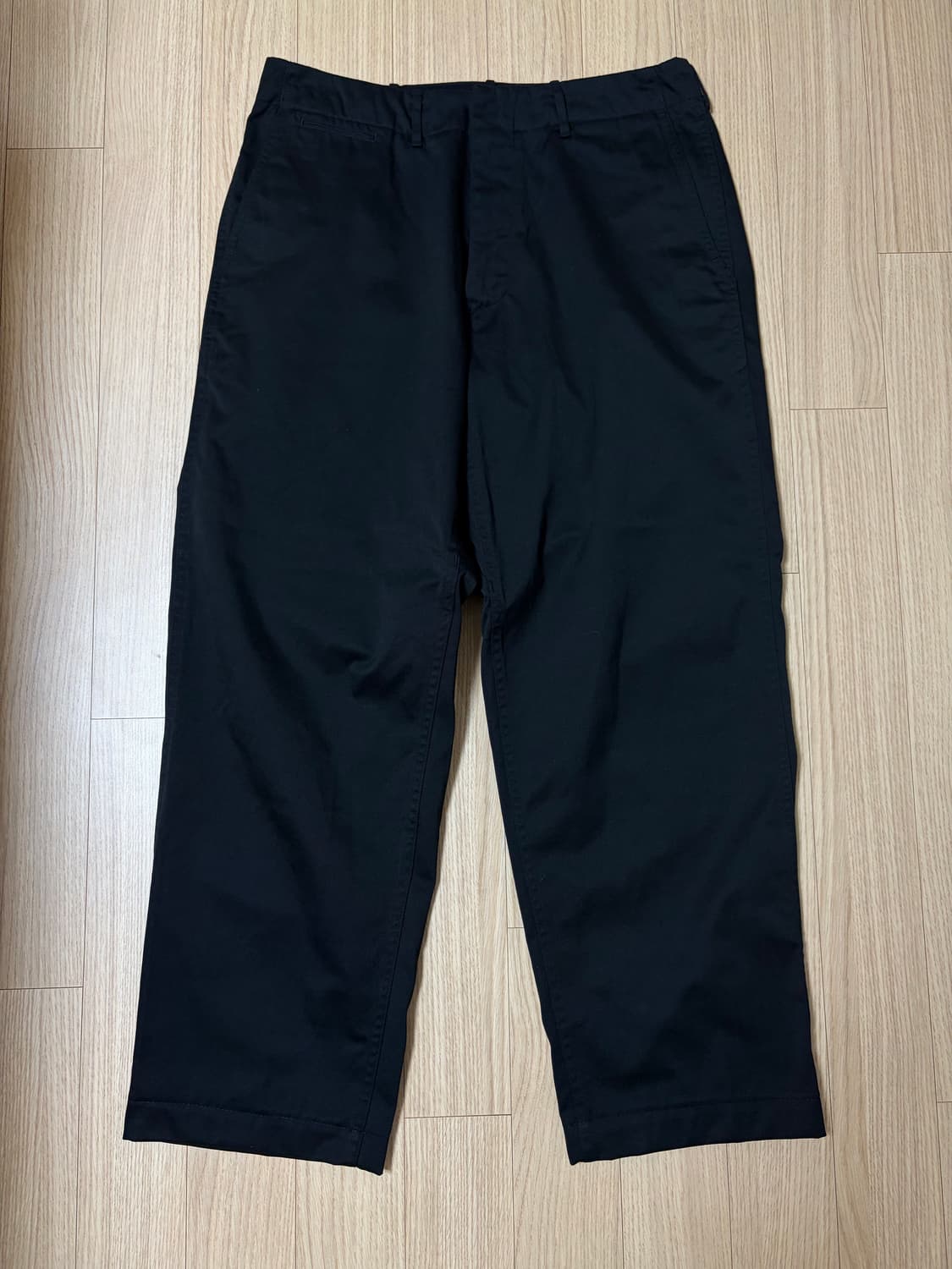 나나미카 와이드 치노 팬츠 블랙 34사이즈 상품이미지2