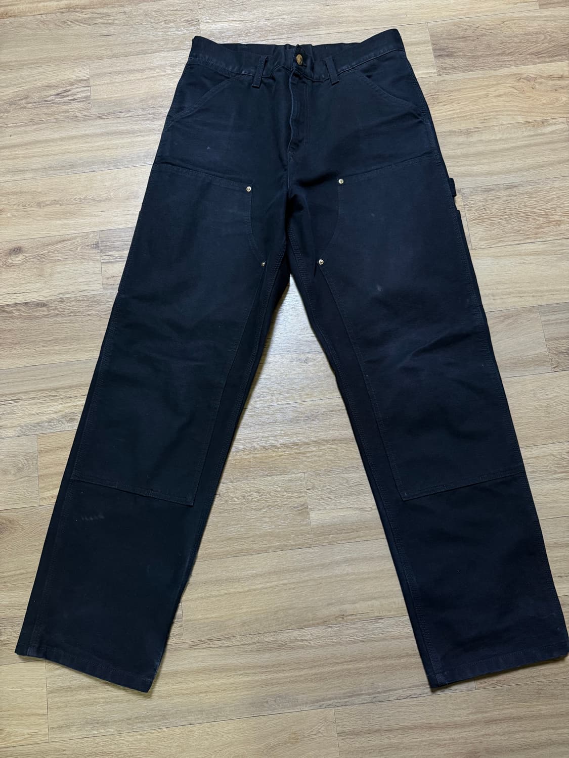 30 칼하트 wip 더블니 팬츠 블랙 상품이미지1