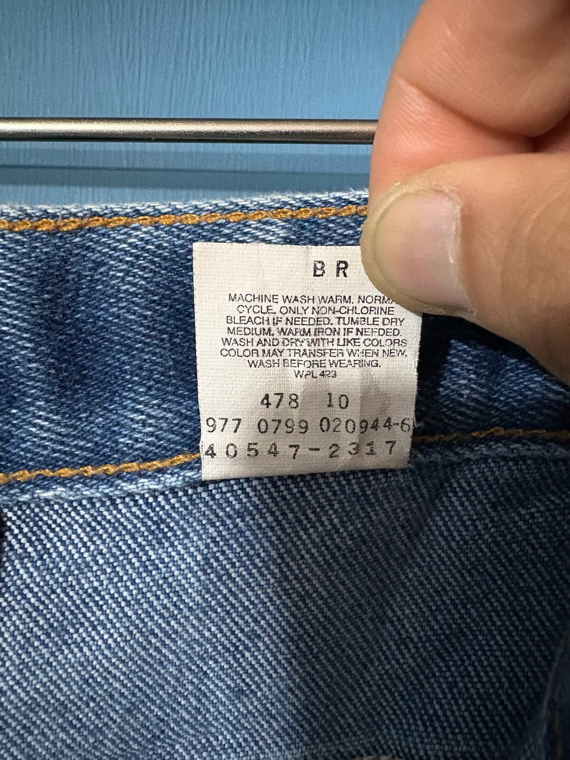 90‘s Levis 547 Boot cut Denim. 상품이미지7