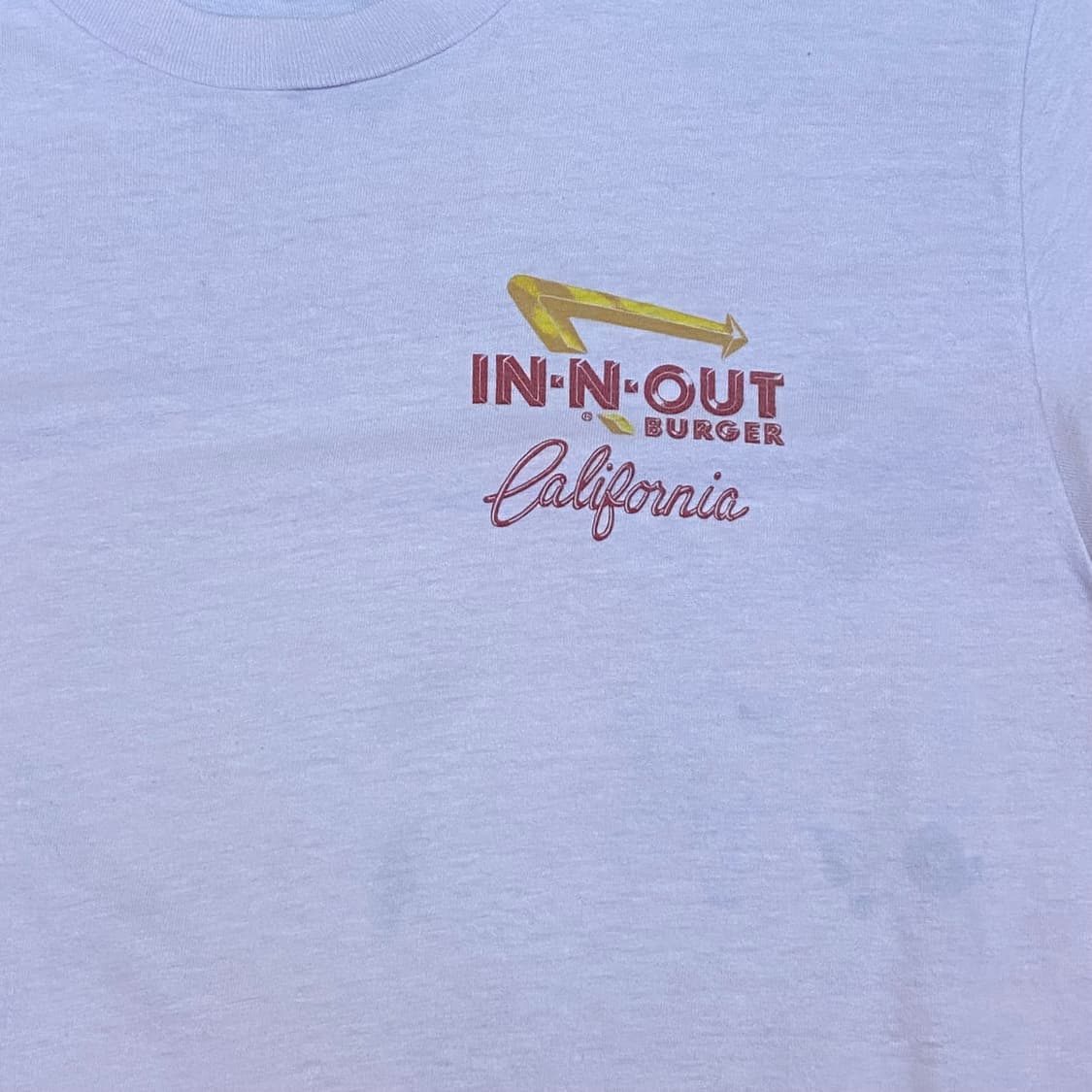 미국 빈티지 헤인즈 인앤아웃 캘리포니아 반팔티 상품이미지4