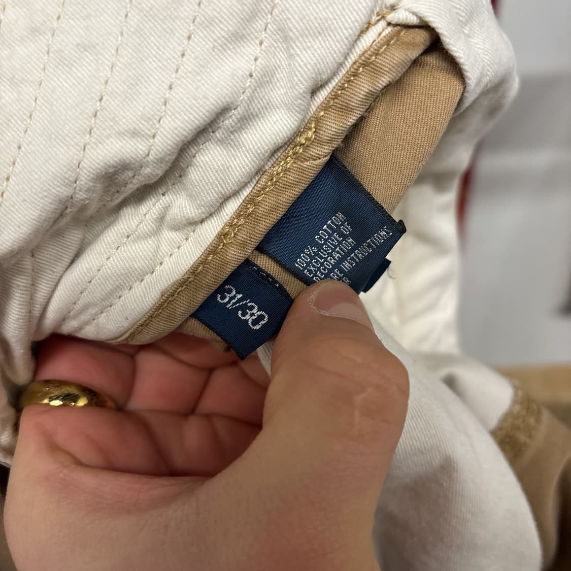 90s 폴로 랄프로렌 웰메이드 클래식 오피서 치노팬츠 빈티지워싱 N774 상품이미지10