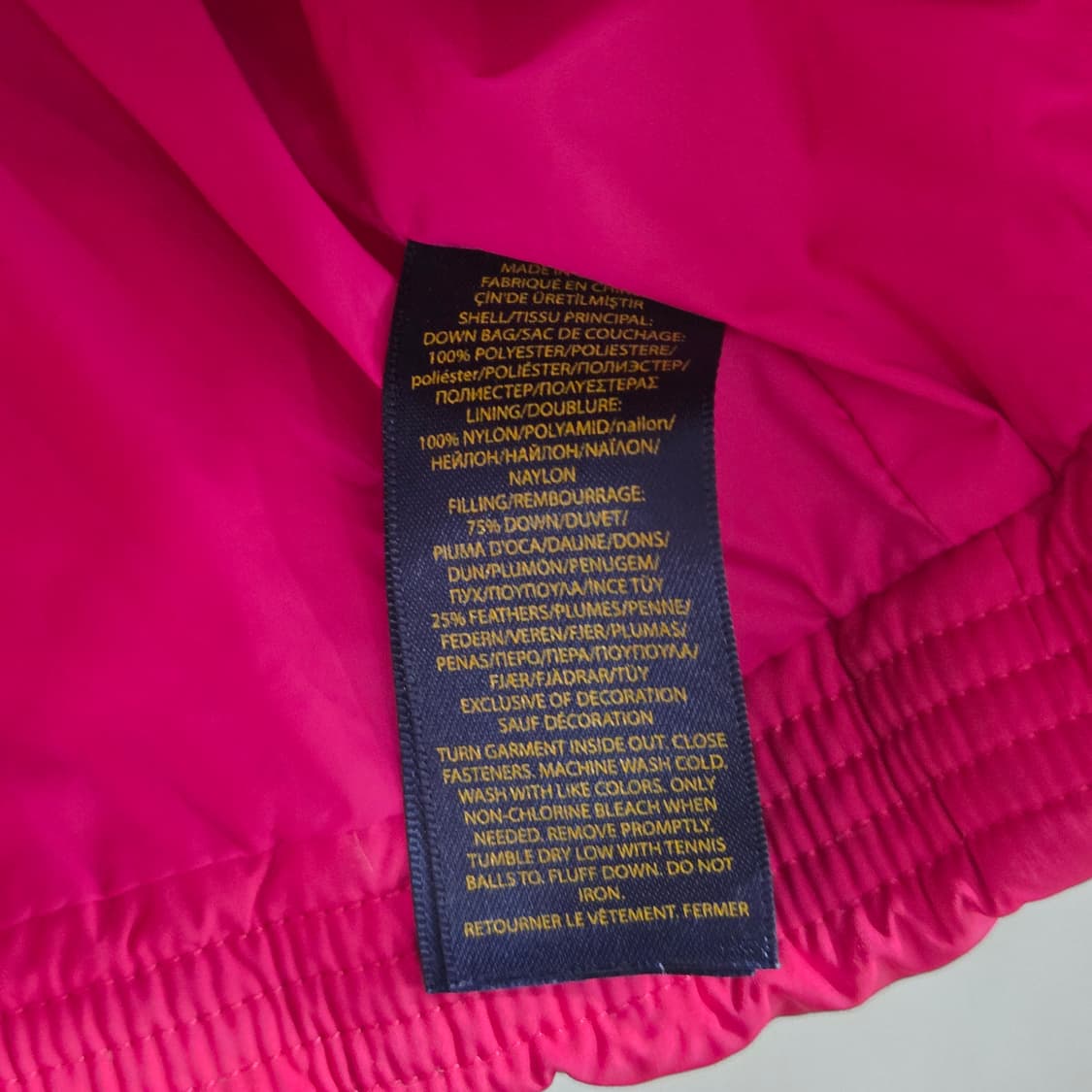 폴로랄프로렌 걸즈 패딩 L/12/14 상품이미지4