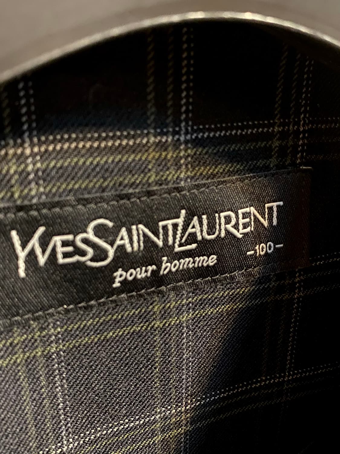 입생로랑 체크 집업 자켓 상품이미지3