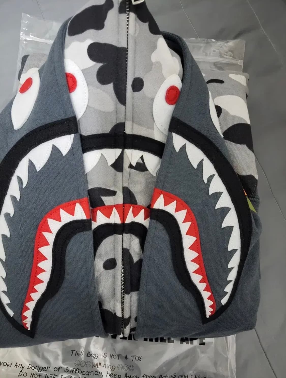 베이프 1st 카모 더블샤크 후드집업 M 상품이미지2