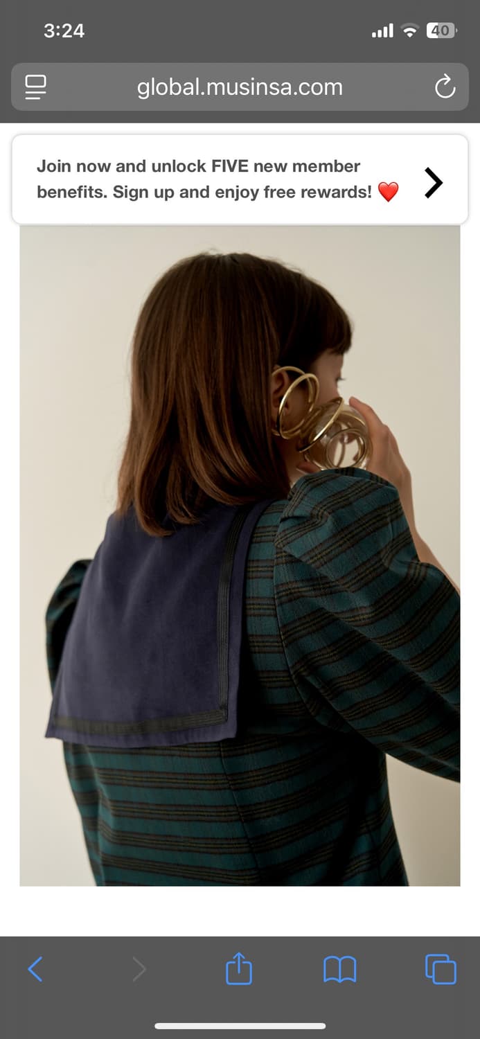 Sinoon lutte jacket 시눈 세일러 루트 자켓 상품이미지1