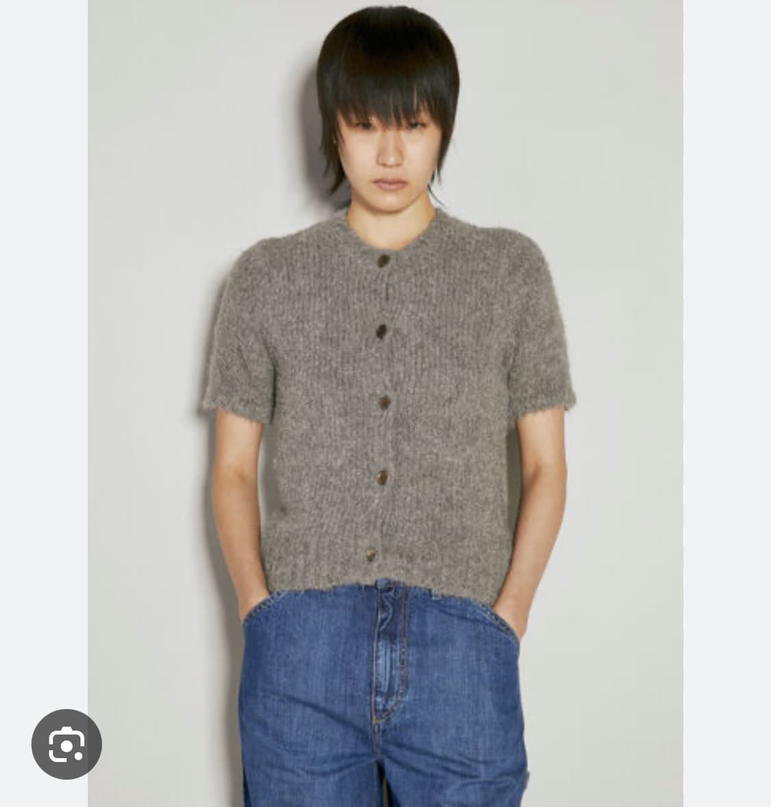 아워레가시 Our Legacy 슈렁큰 니트 가디건 32 그레이 상품이미지2