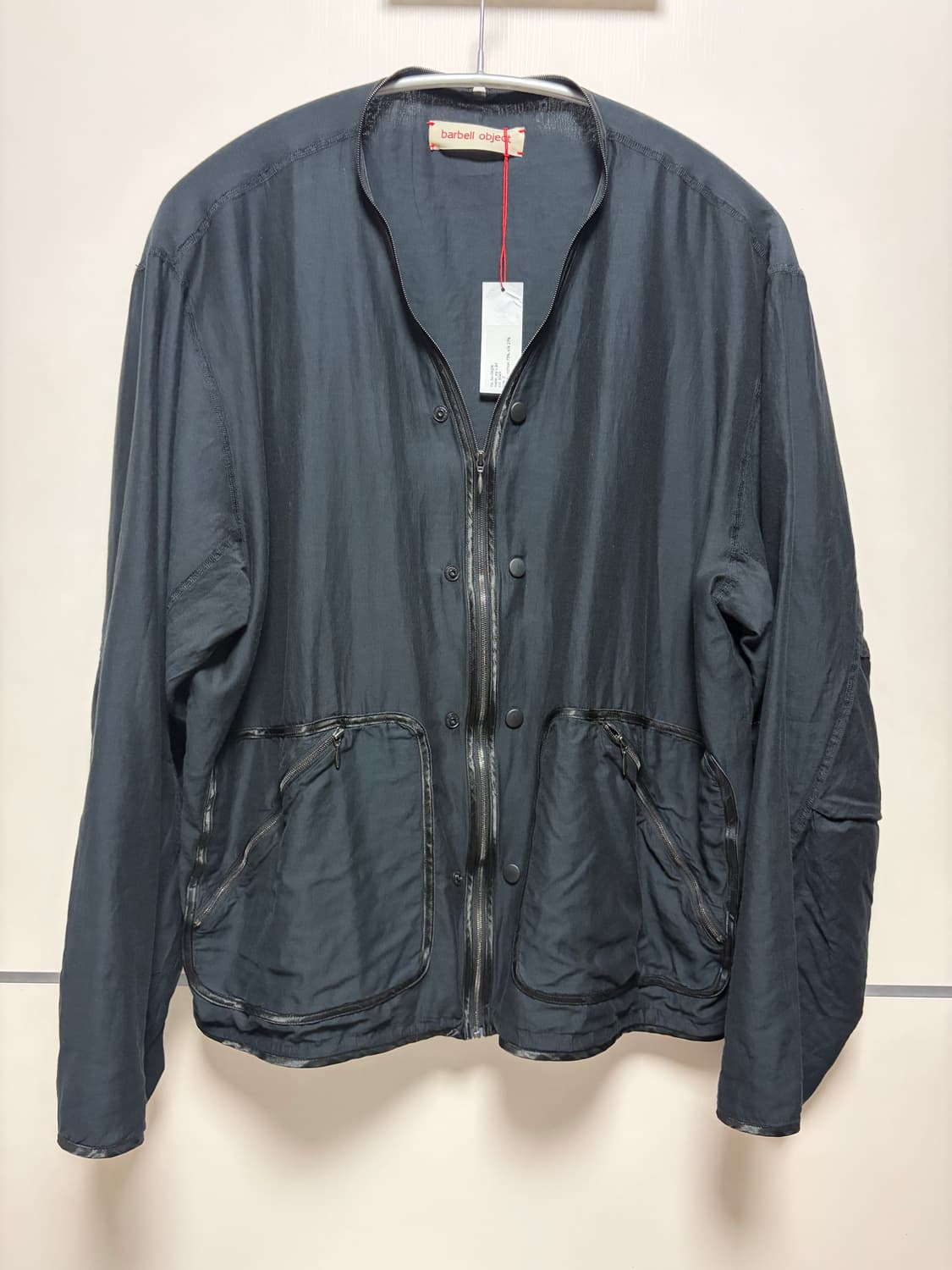 바벨오브젝트 25ss zip v jkt 2size black 상품이미지4