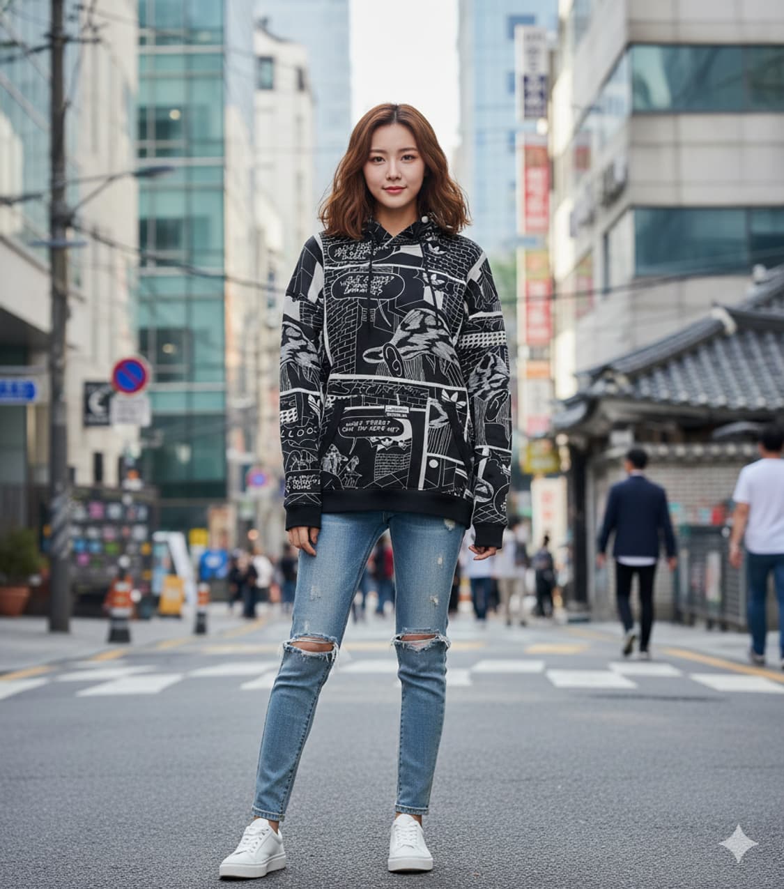 아디다스 AQP GRP 여성 후디 S 상품이미지2