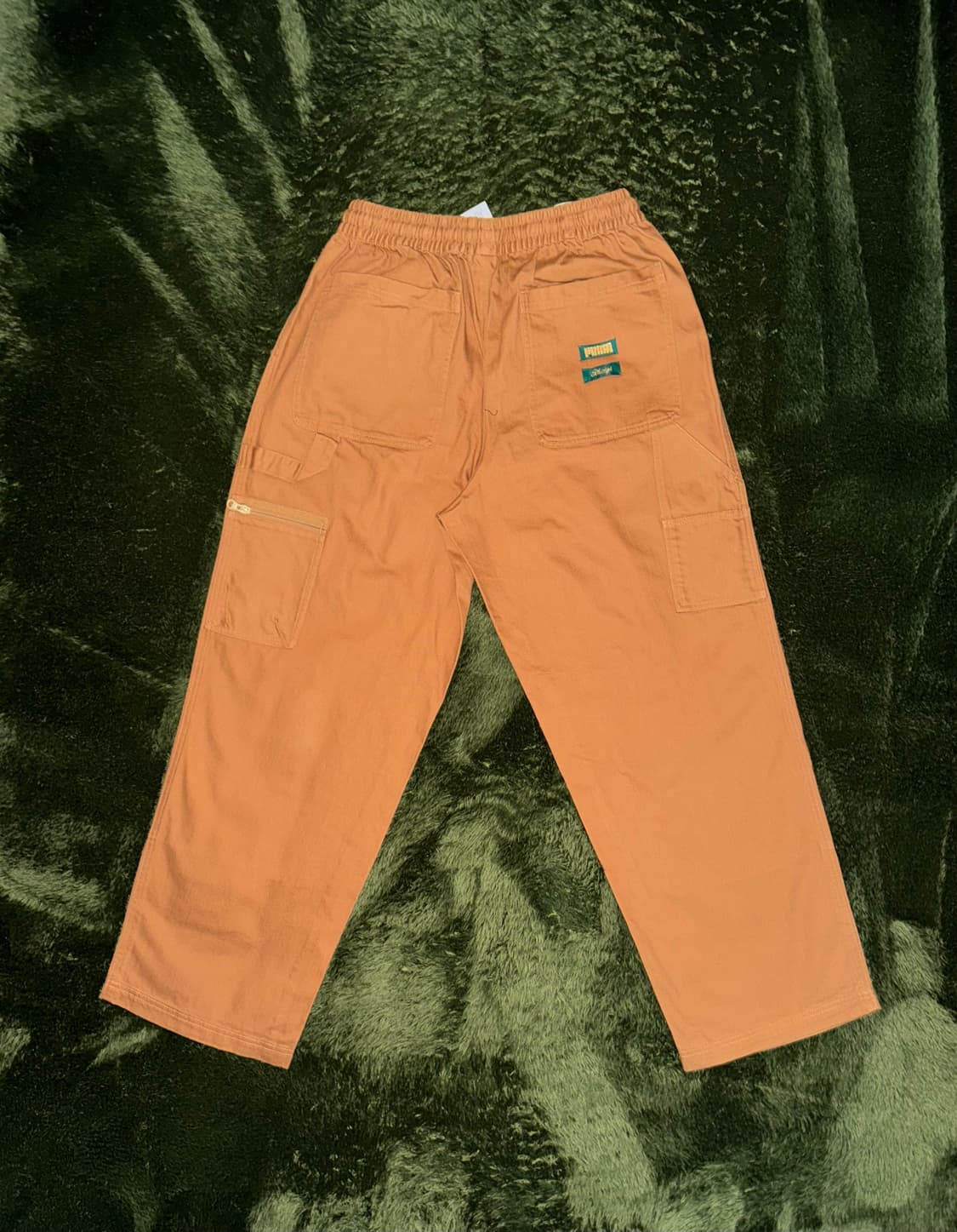 [L,XL] 푸마 X 루드 루이지 릴렉스 핏 헤비 코튼 더블니 팬츠 탄 상품이미지7