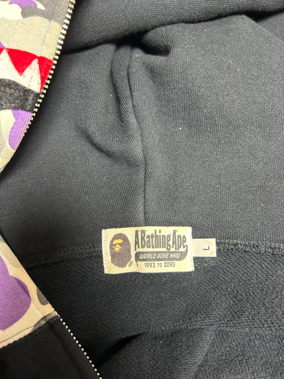 [L/택포] 베이프 10주년 샤크후드 상품이미지3