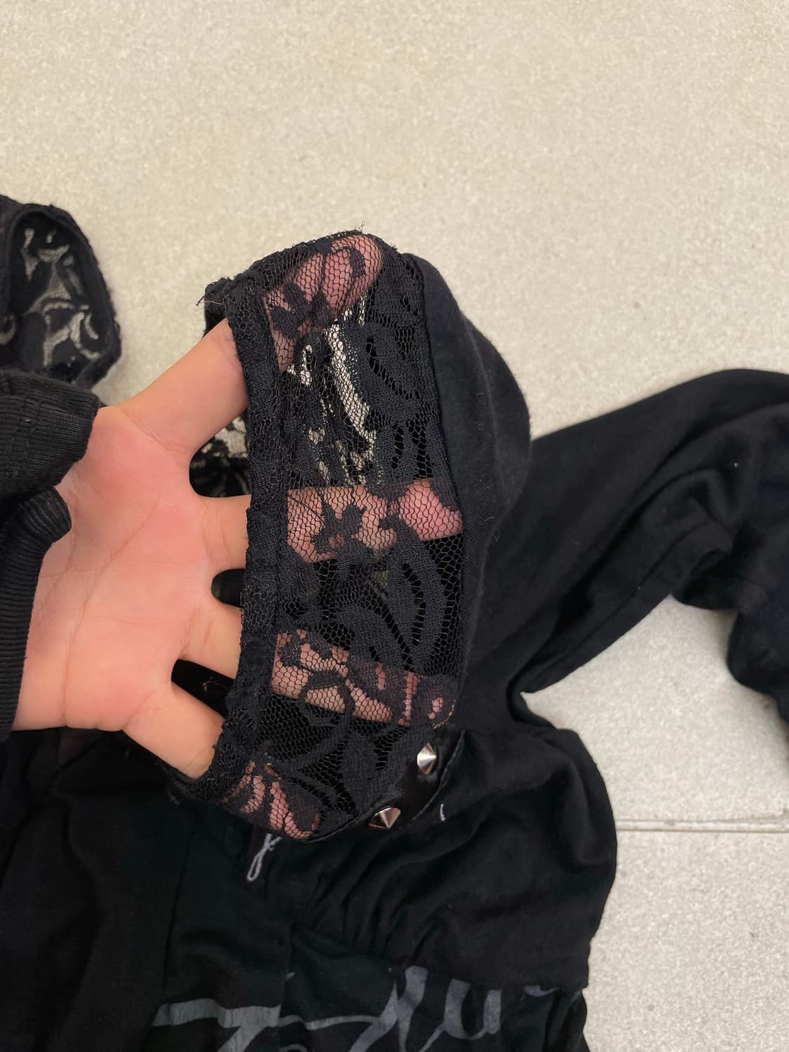 고스트오브할렘 레이스 스터드 롱슬리브 상품이미지6