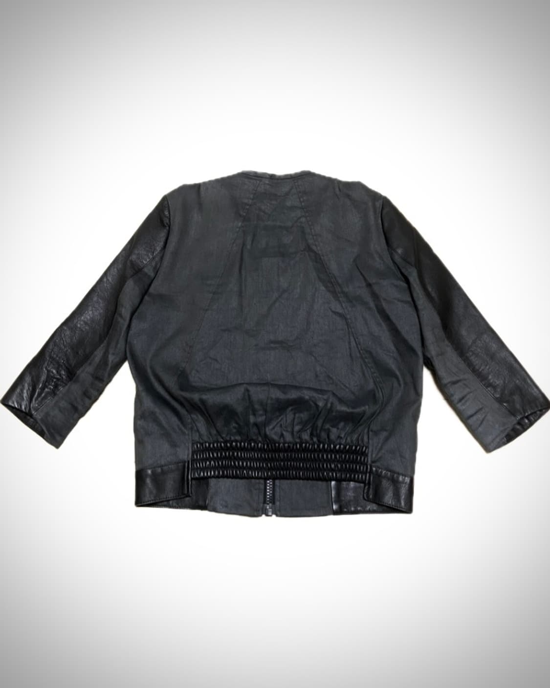 헬무트랭 레더 린넨 슬리브 자켓 상품이미지2