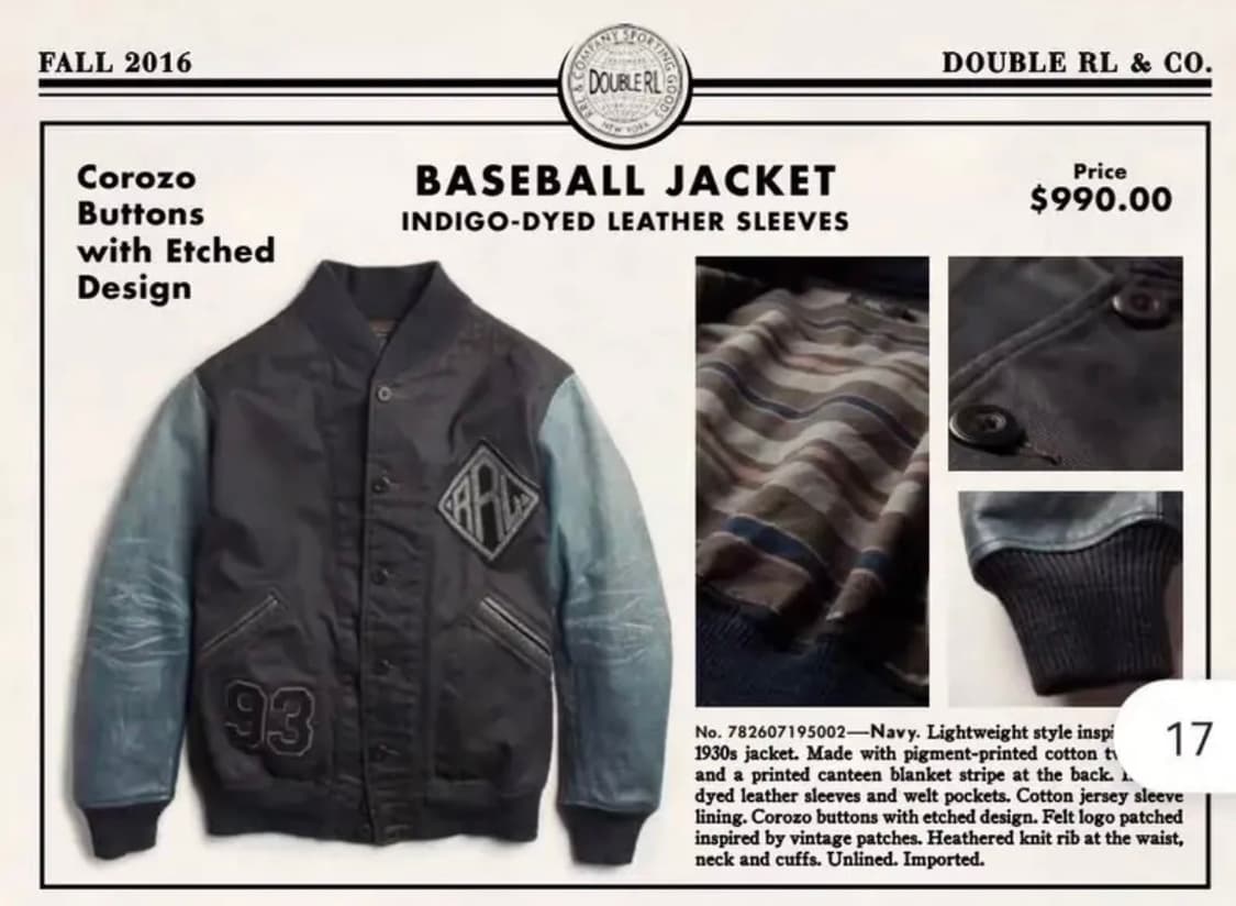 RRL 바시티 자켓 M 상품이미지2