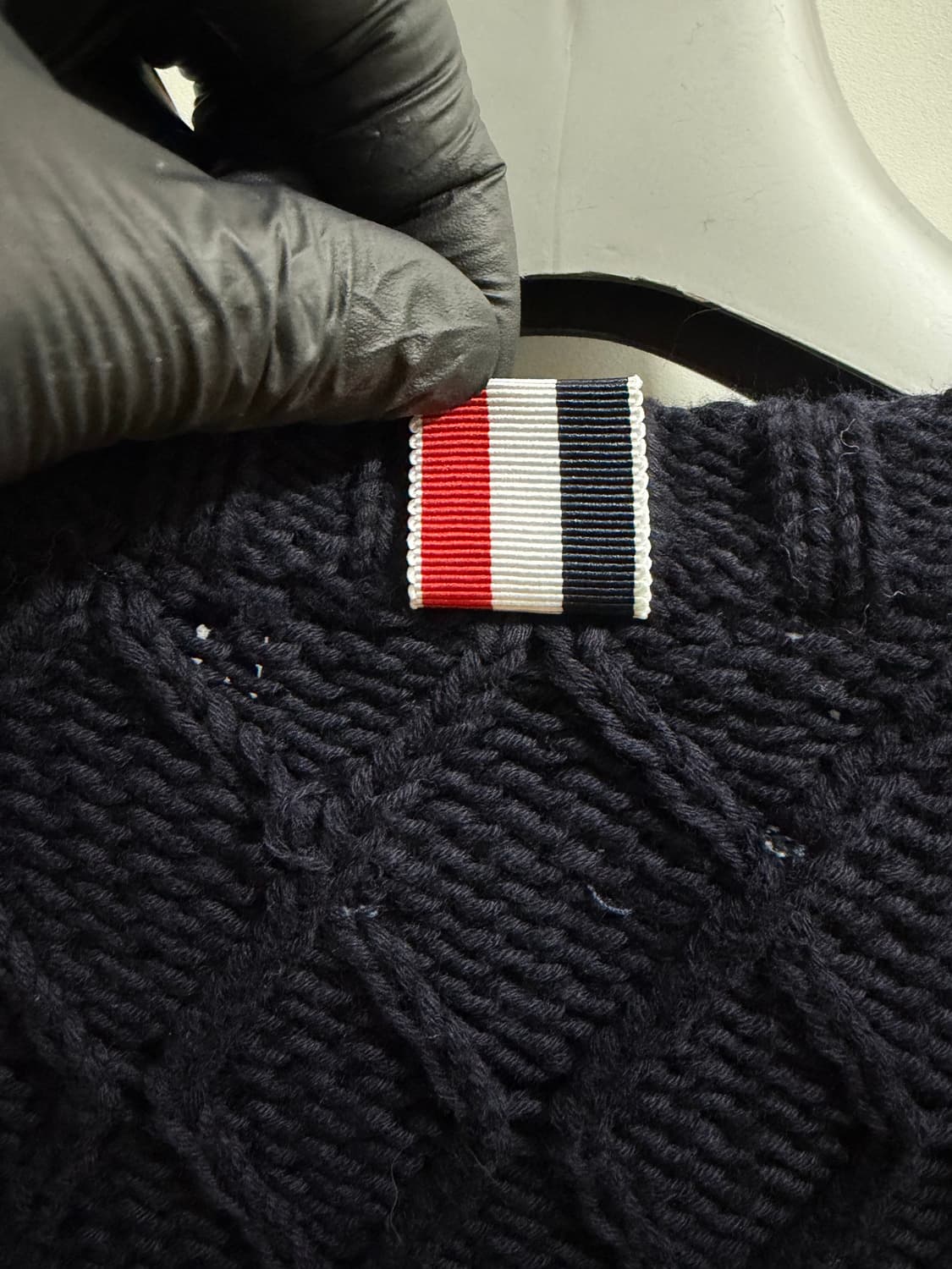 톰브라운 정품 금장 케이블 반팔니트 상품이미지3