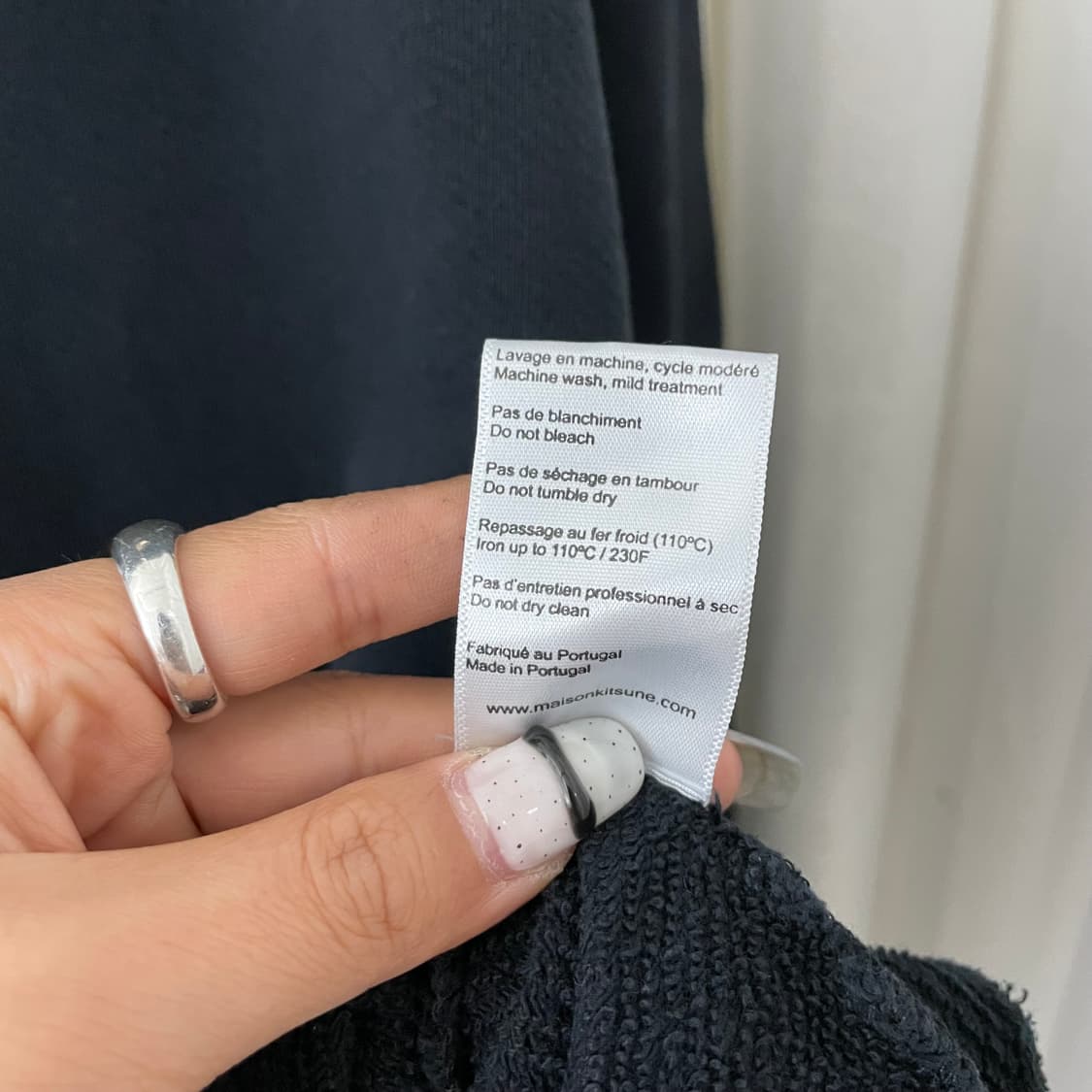 메종키츠네 칠렉스 블랙 맨투맨 상품이미지7