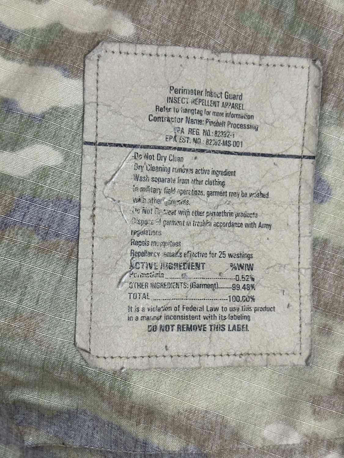 미군 OCP 멀티캠 전투복 상의 (L/XL) (XL) 상품이미지8