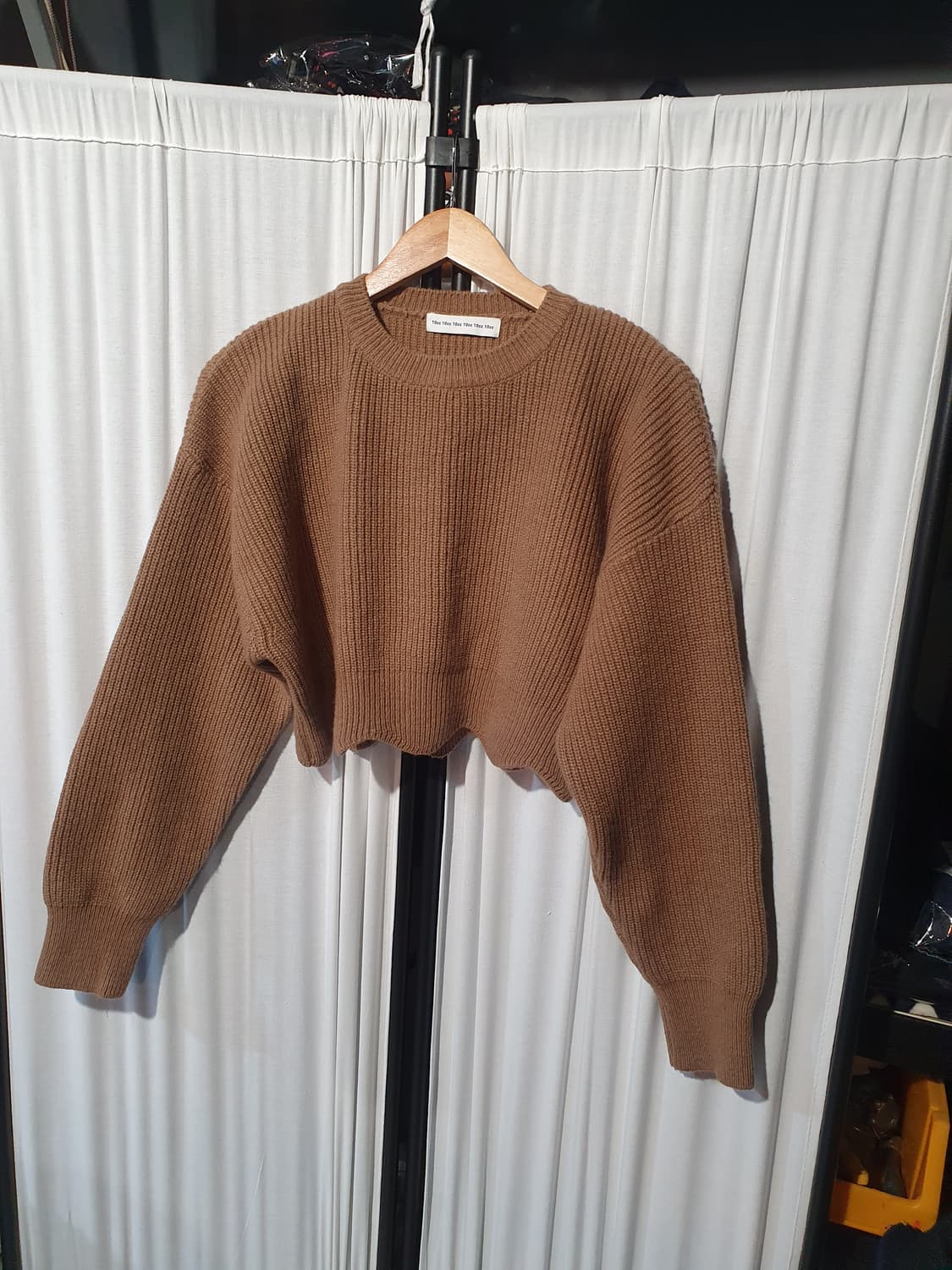 10cc 브라운 크롭 니트 스웨터 xl 사이즈 2200317 상품이미지1