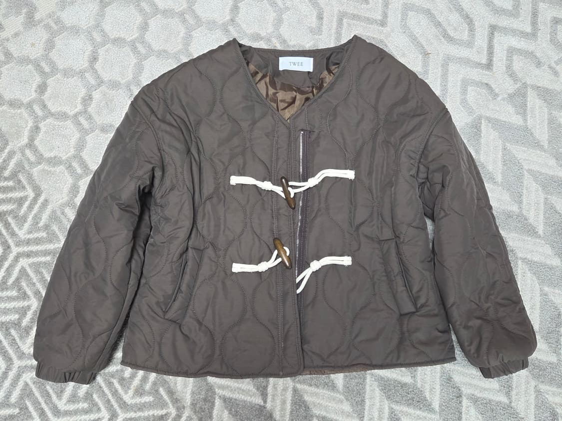 twee브라운누빔 떡코 패딩 상품이미지1