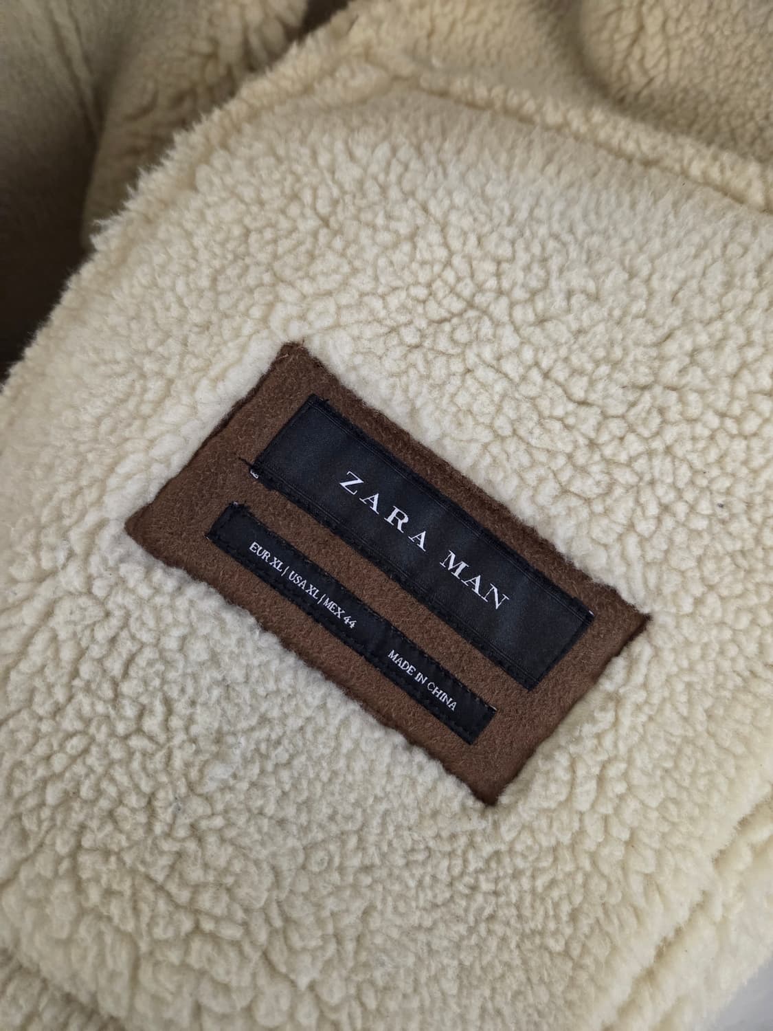 자라 맨 에코무스탕 자켓 XL 상품이미지7