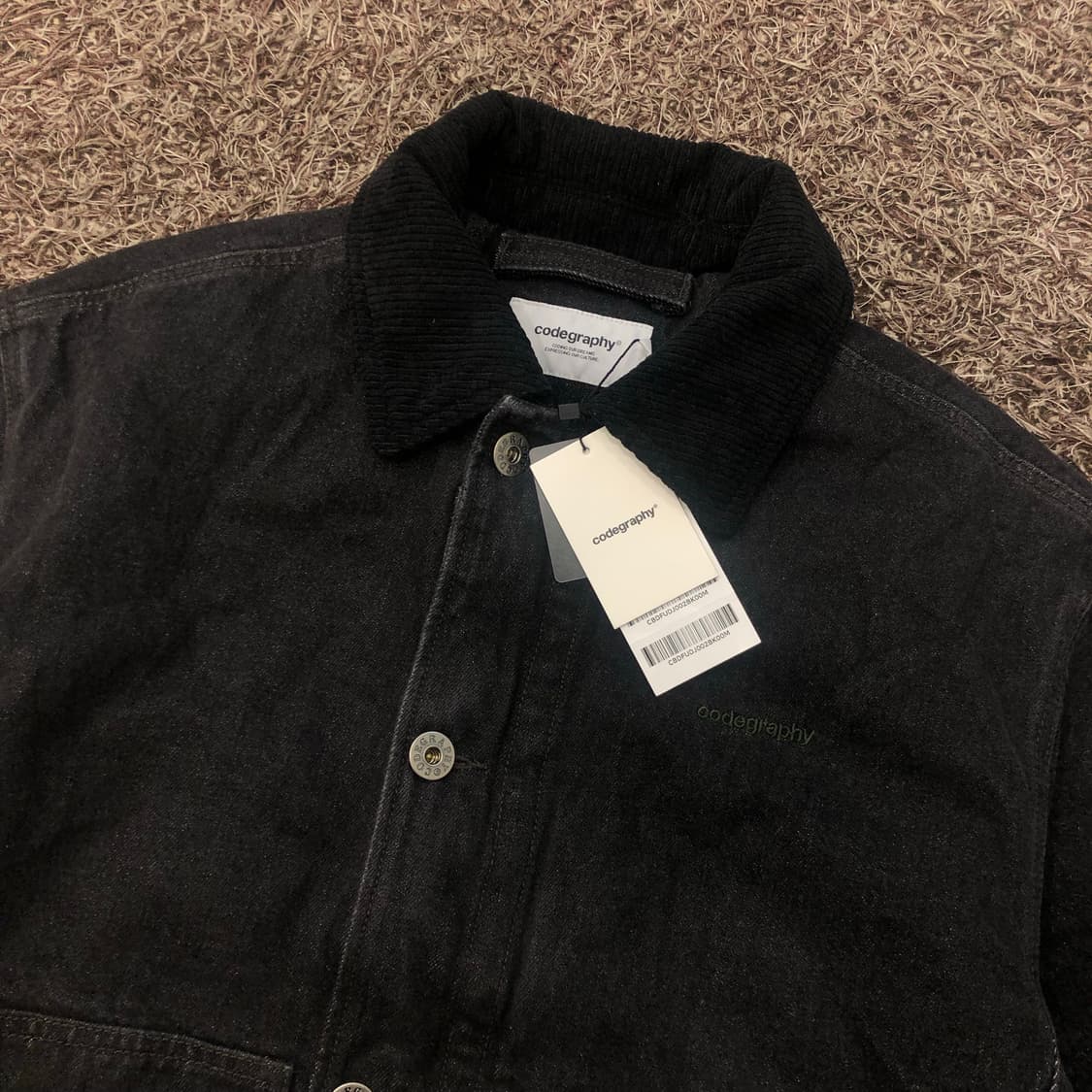 새상품 코드그라피 코듀로이 카라 데님 워크 자켓 상품이미지2
