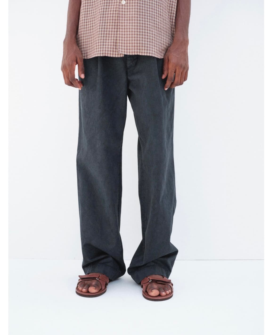 오라리 26ss 가먼트 다이 원턱 치노 상품이미지2