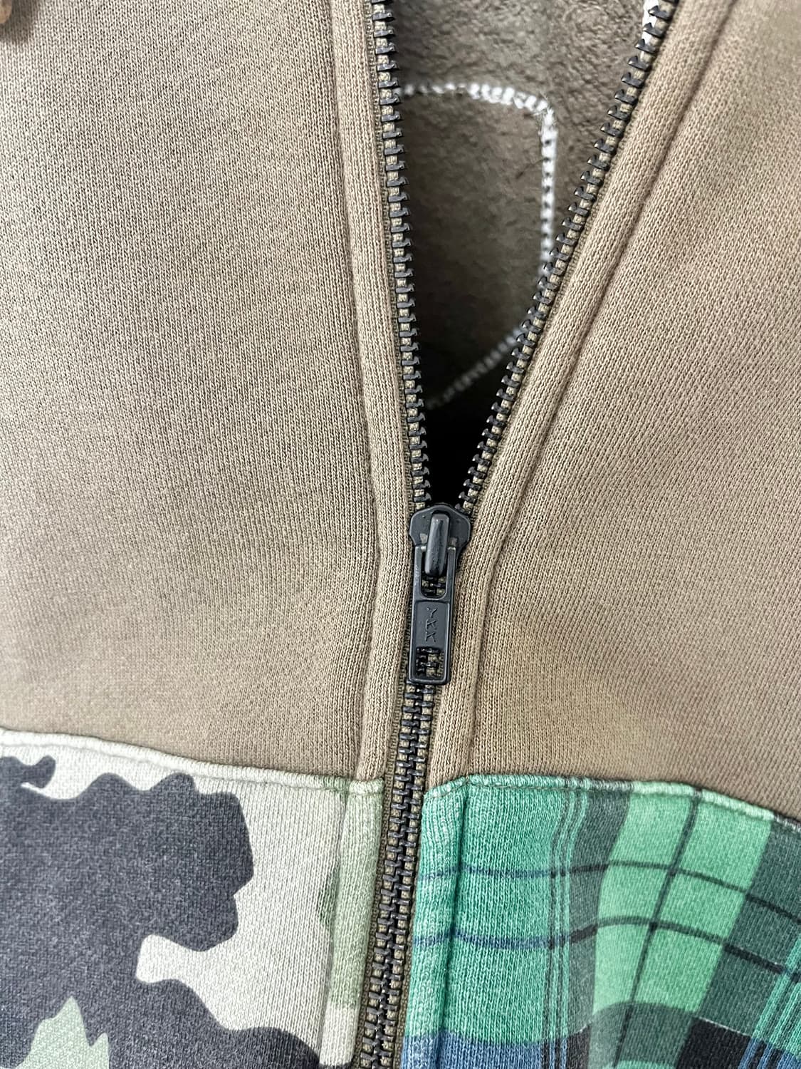 빈티지 스투시 월드투어 카모 체크 후드 상품이미지8