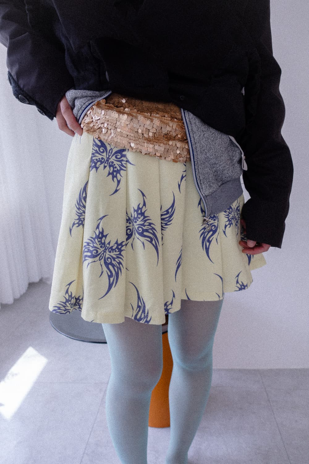 Lemon pleats sweat skirts 상품이미지1