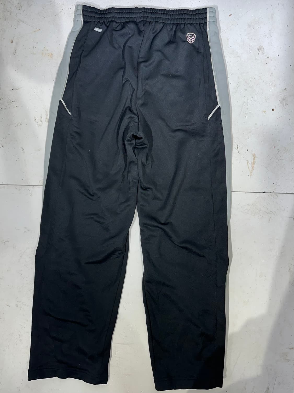 00s 나이키 블랙 그레이 사이드 라인 와이드 트레이닝 팬츠 XL 상품이미지5