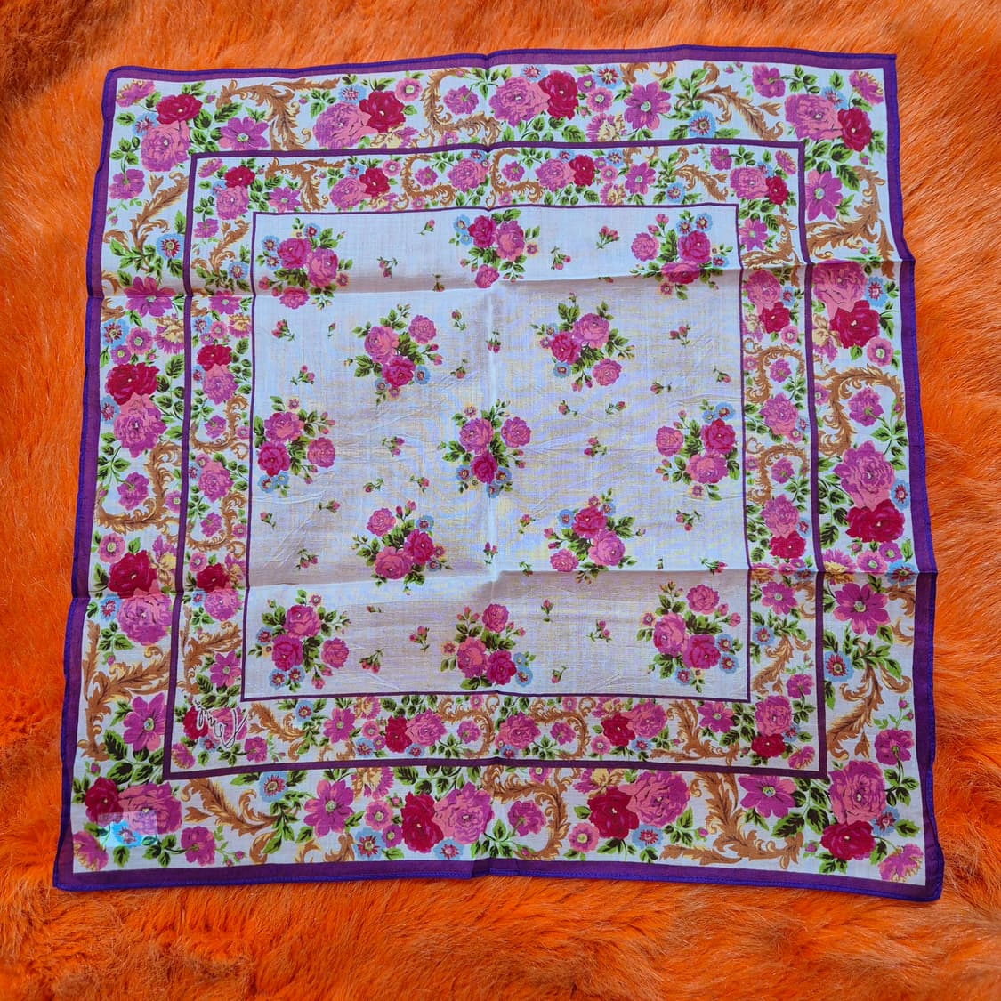 KENZO 겐조 플라워 패턴 손수건 쁘띠 스카프 새상품 상품이미지2