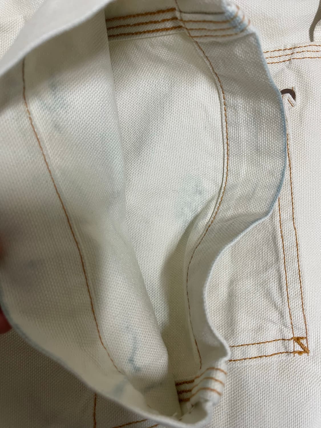 캐피탈 씬 캔버스 럼버 팬츠 키나리 0사이즈 상품이미지4