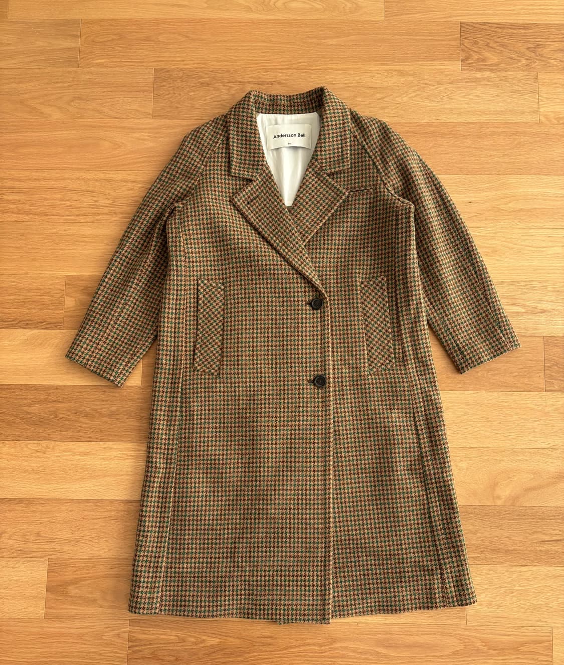 앤더슨벨 잉그리드 체크 코트 xs 상품이미지5
