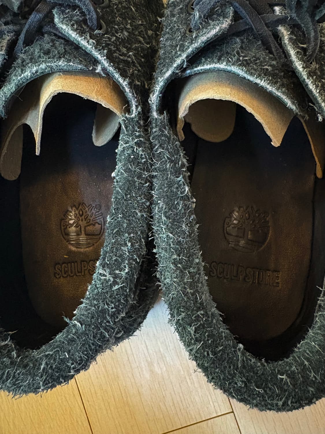 팀버랜드 x 스컬프 3아이 보트 슈즈 블랙 스웨이드 상품이미지5