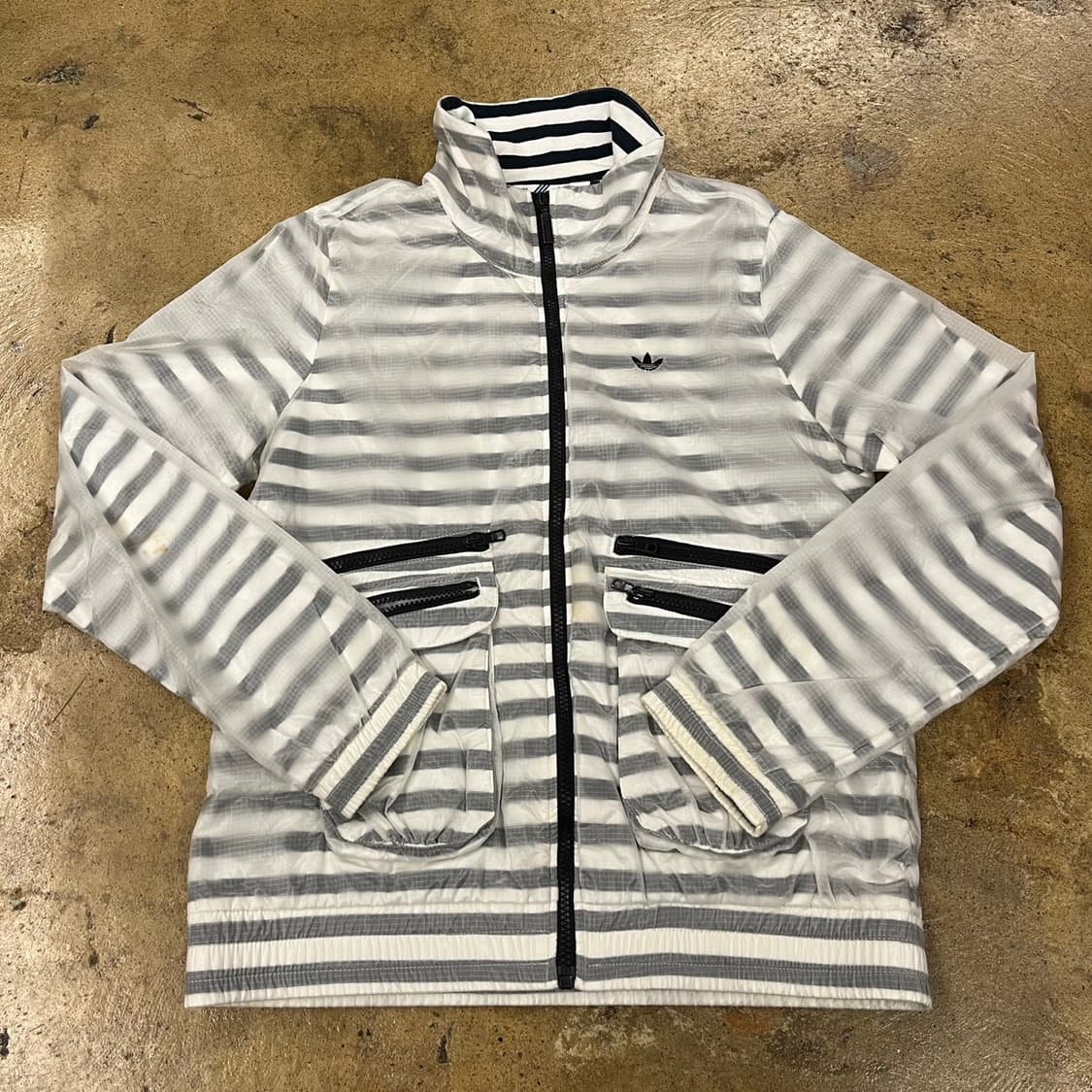 [정품/95] 아디다스 파이어버드 스트라이프 나일론 바람막이 자켓 b15 상품이미지2