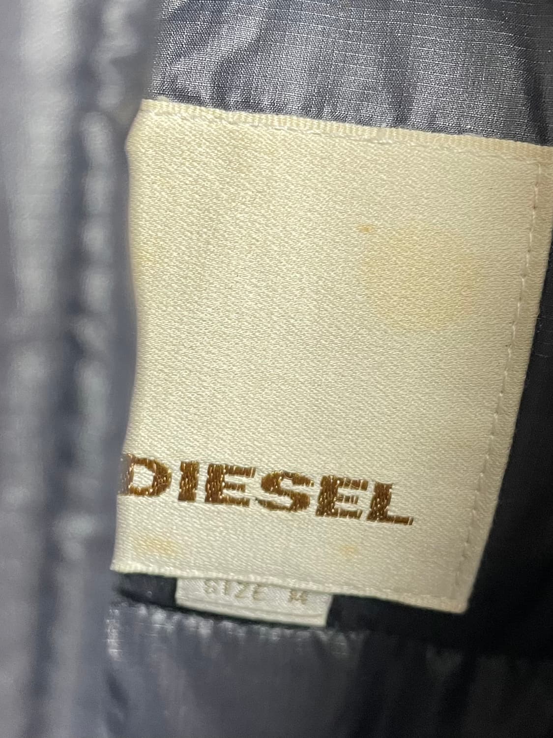 00s 디젤 블랙 후디드 숏 다운패딩 (on.162)   상품이미지7