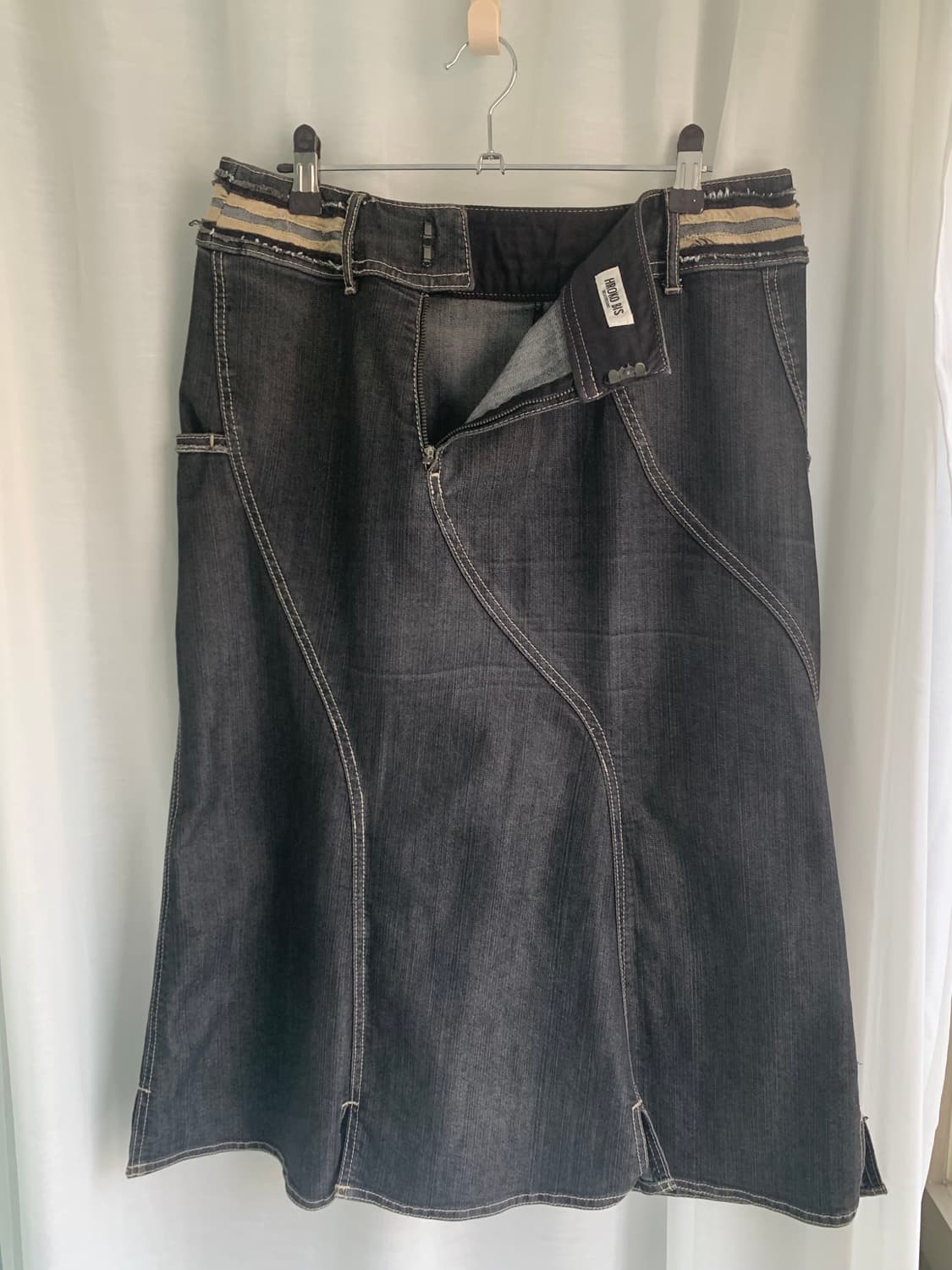 Hiroko bis wave denim skirt 상품이미지3