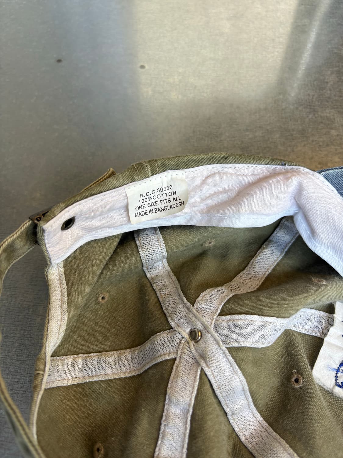 90s 미국 조명 회사 빈티지 투톤 캡 상품이미지4