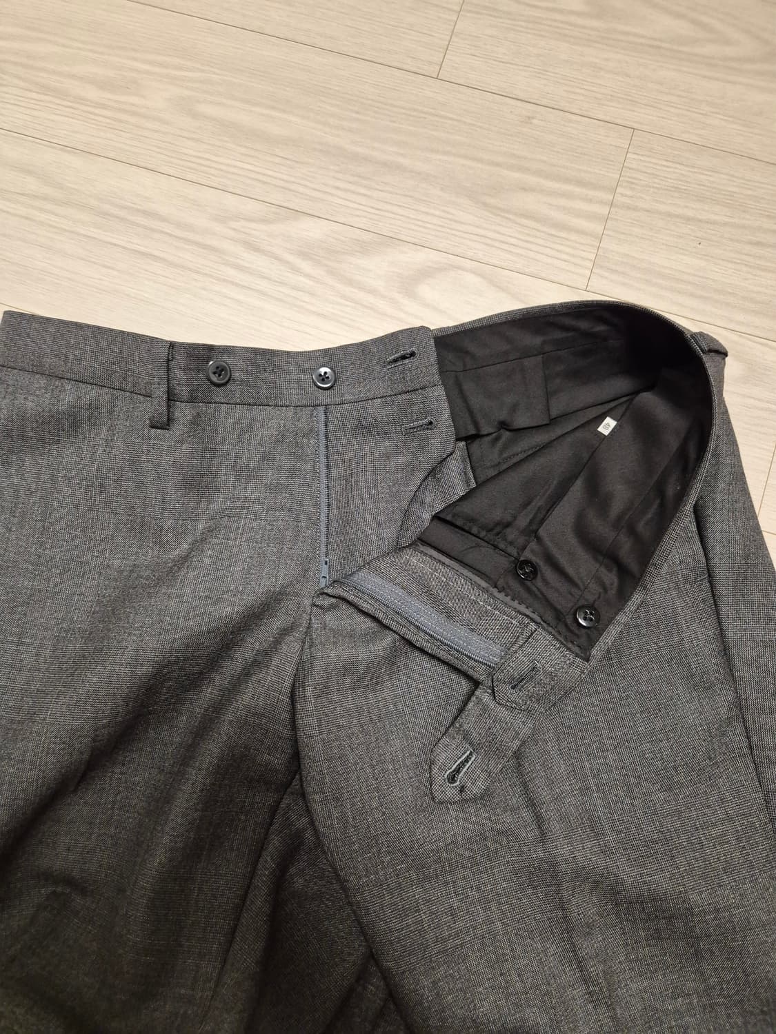 링자켓 블랙라벨 / pow 울 차콜 수트 / 48, 48 상품이미지6