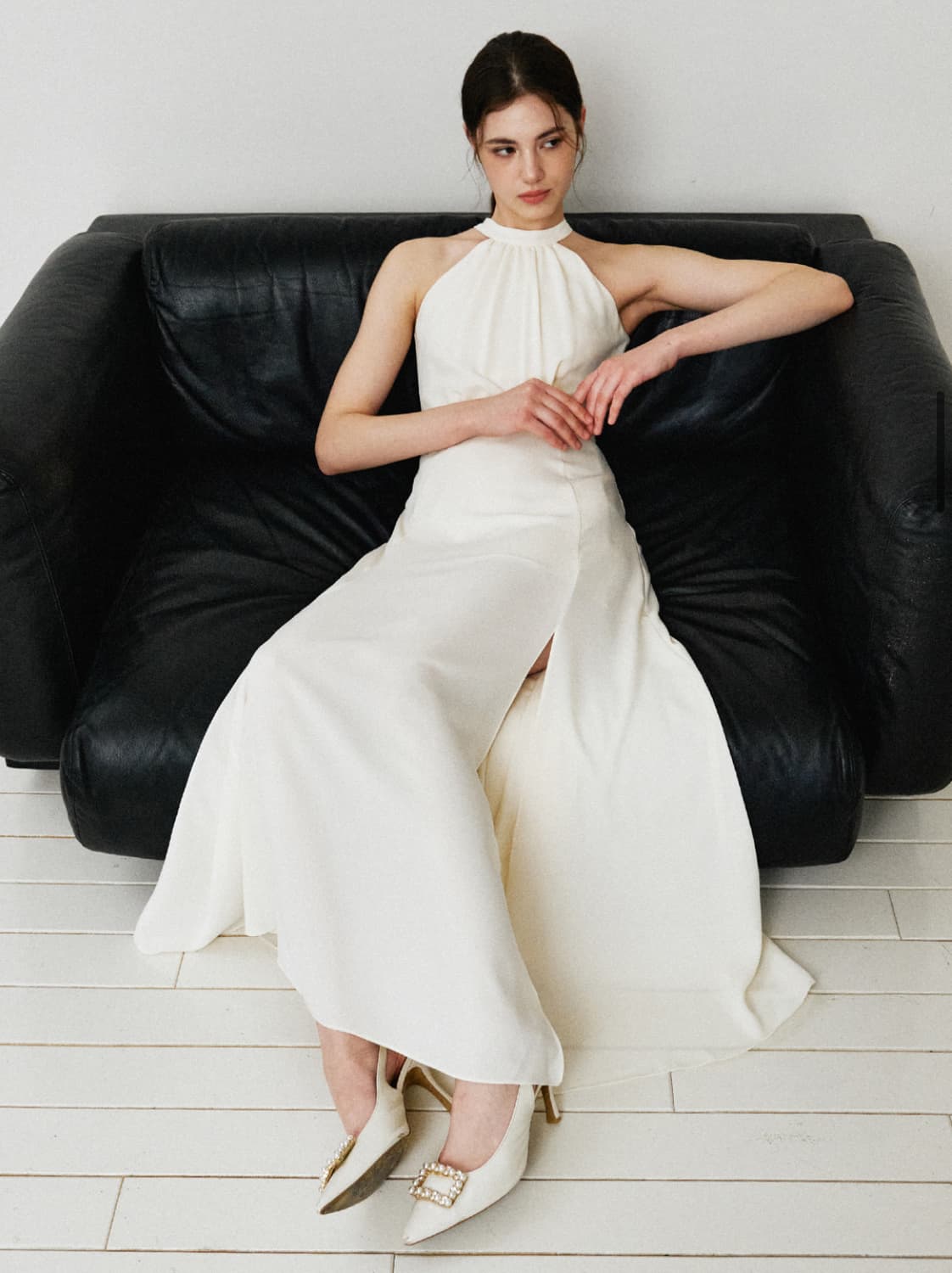 그레이스유 홀터넥 드레스웨딩 상품이미지1