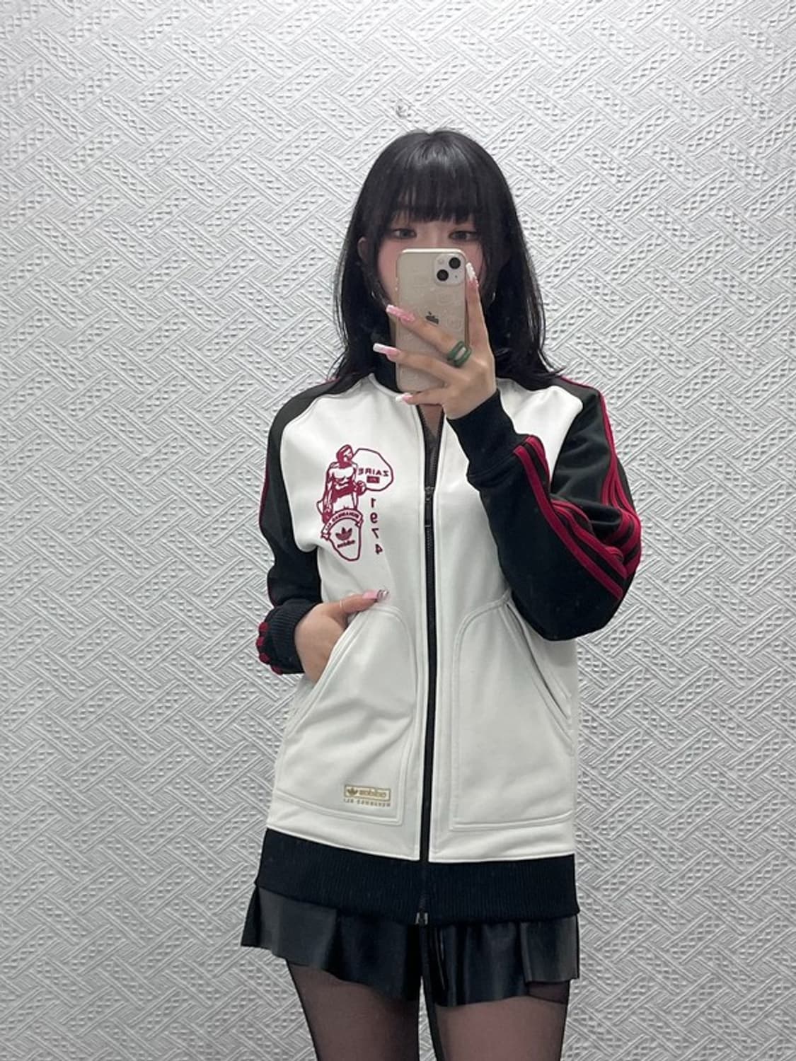 아디다스 희귀 빈티지 스트릿 무하마드 알리 져지 집업 XS C12415 상품이미지2