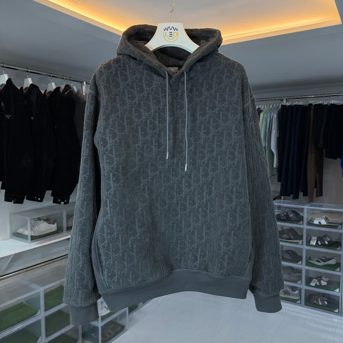 [리오브] 디올 오블리크 테리 후드 상품이미지1