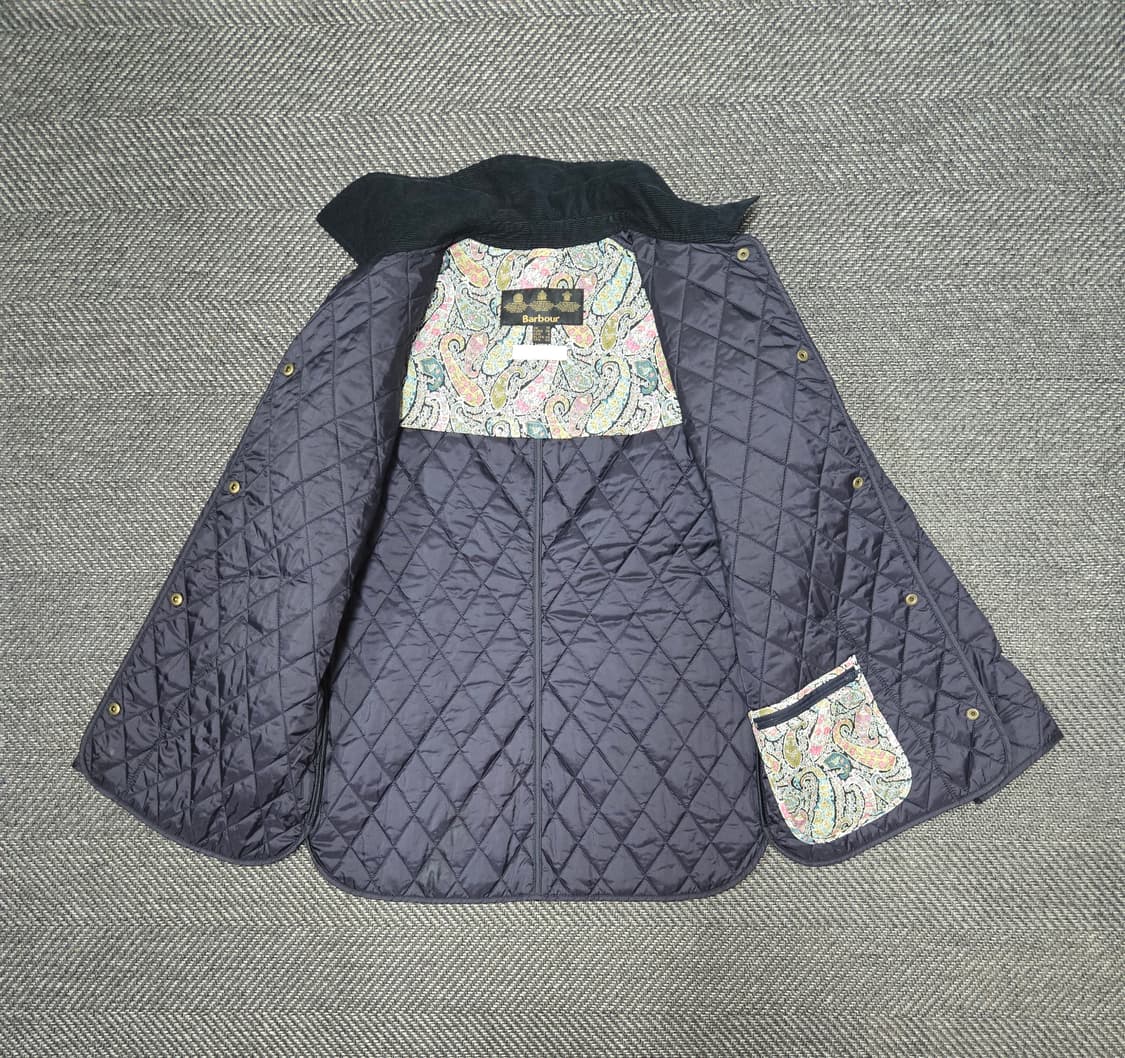 바버 타워 퀼트 자켓 네이비 상품이미지3
