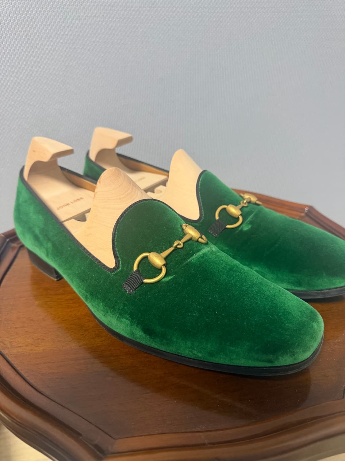 Gucci 벨벳 로퍼 그린 8.5 상품이미지3