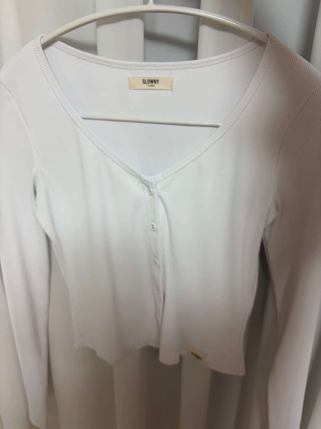 글로니 롱슬리브 가디건 화이트 상품이미지3