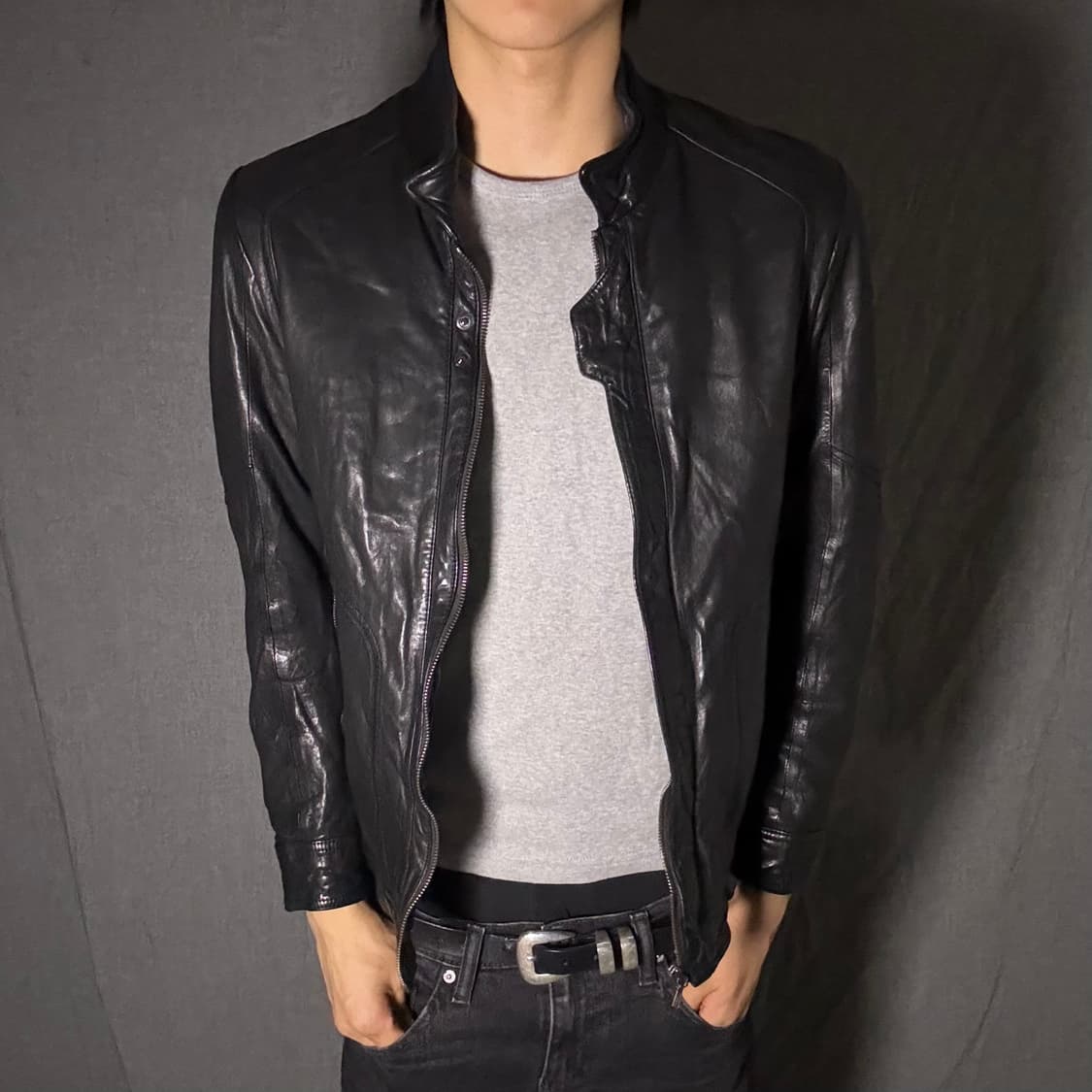 ltaly lamb skin leather jacket 상품이미지3
